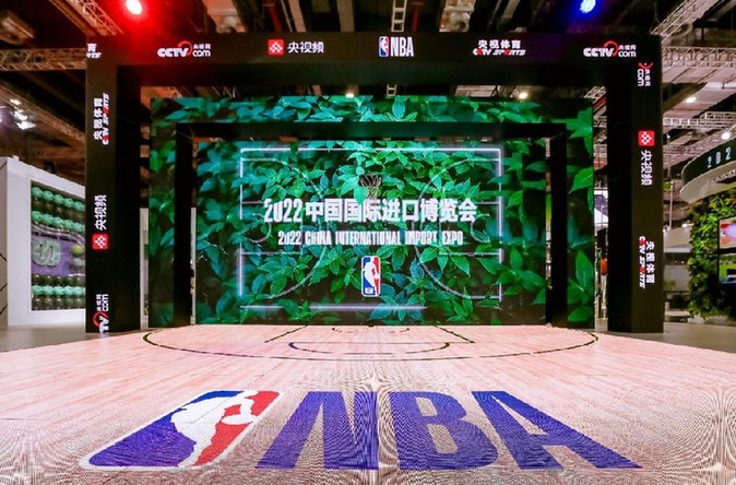 美国职业篮球联赛携绿色环保主题亮相进博会