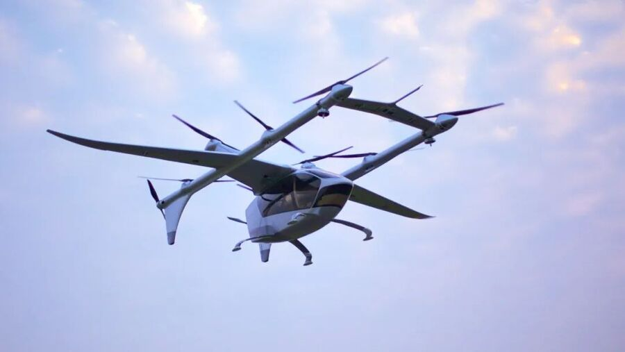 金山区自动驾驶载人飞行器完成首飞测试